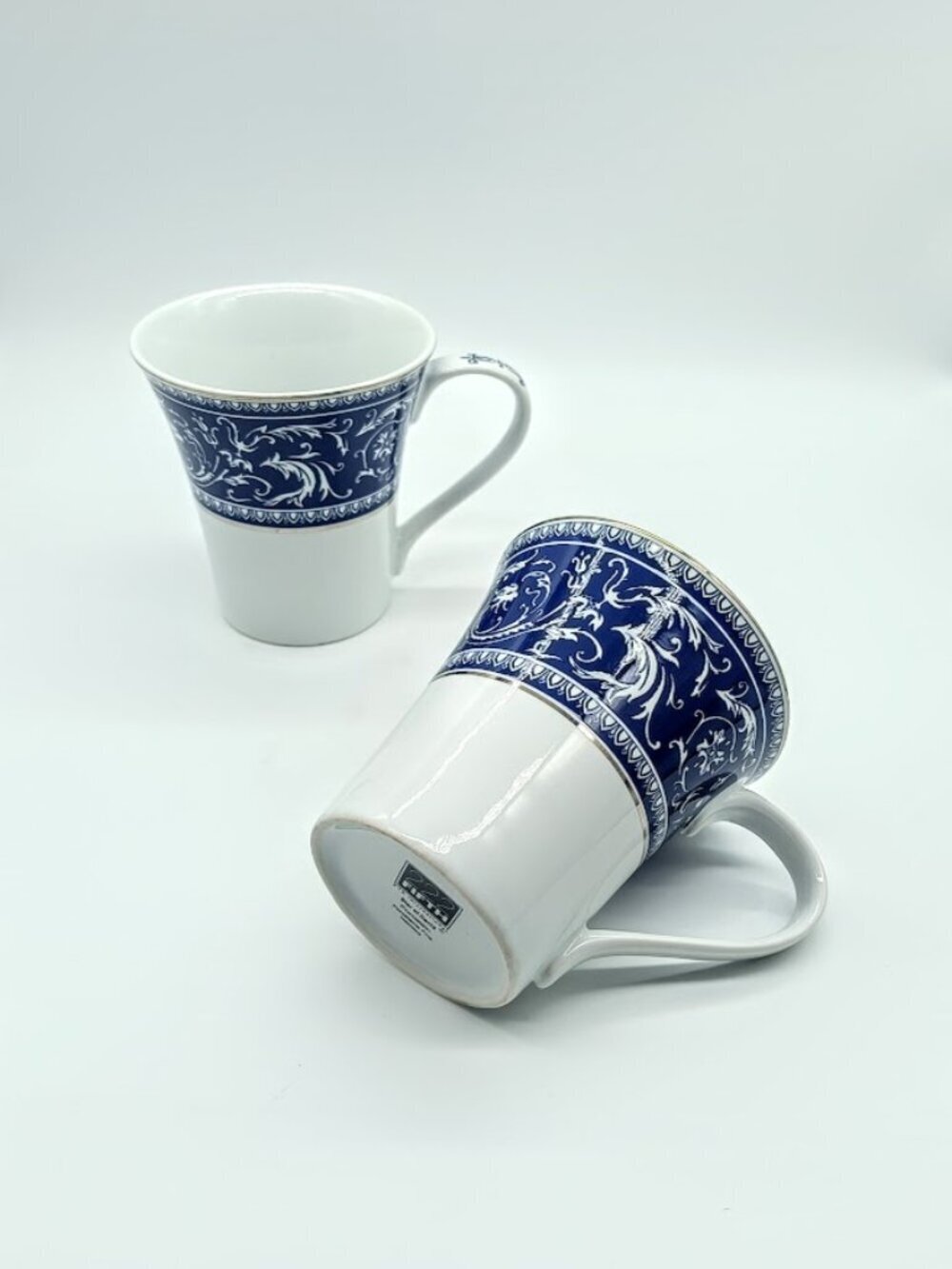 222 Fifth Star of David Blue Porcelain Mugs